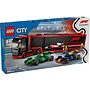 Lego - F1® truck met RB20 en AMR24 F1® auto's