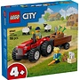 Lego - Rode tractor met aanhanger en schapen