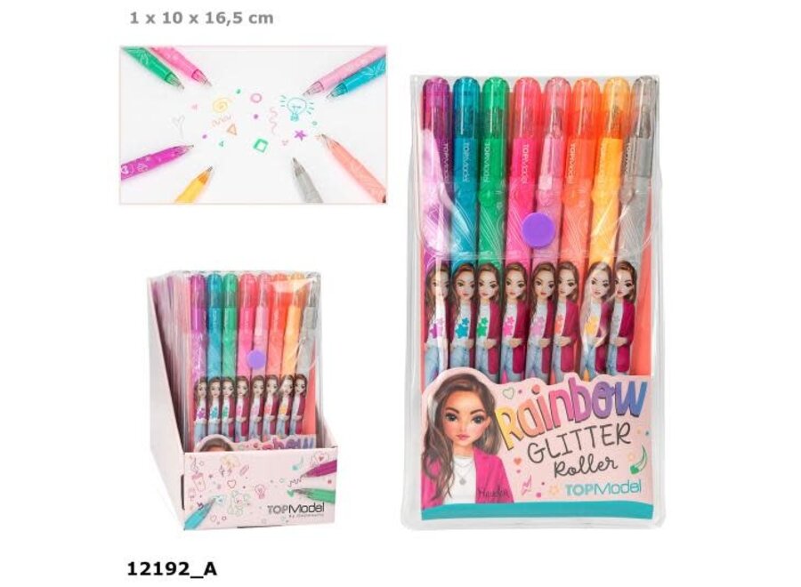 TOPModel rainbow glitter gelpennen