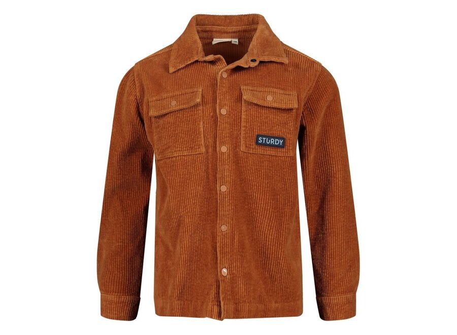 Overhemd corduroy - Waves and Whales - Hazelnoot