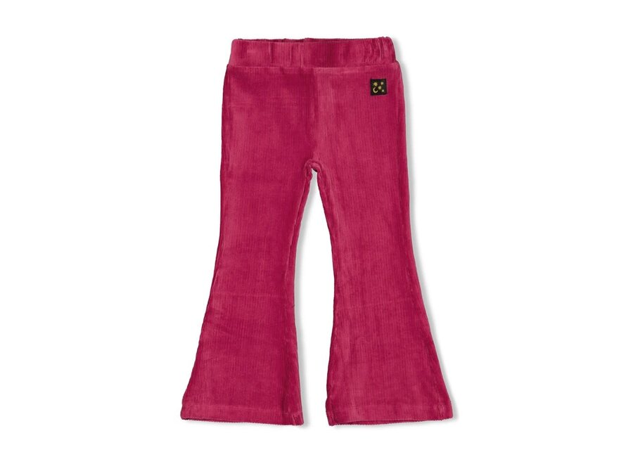 Flared broek velours rib - Shine Bright - Violet