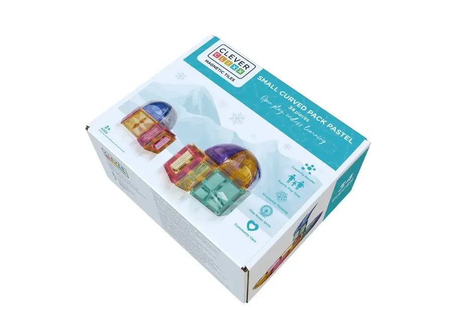 Small Curved Pack Pastel - Magnetisch speelgoed