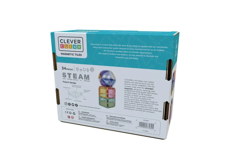 Small Curved Pack Pastel - Magnetisch speelgoed