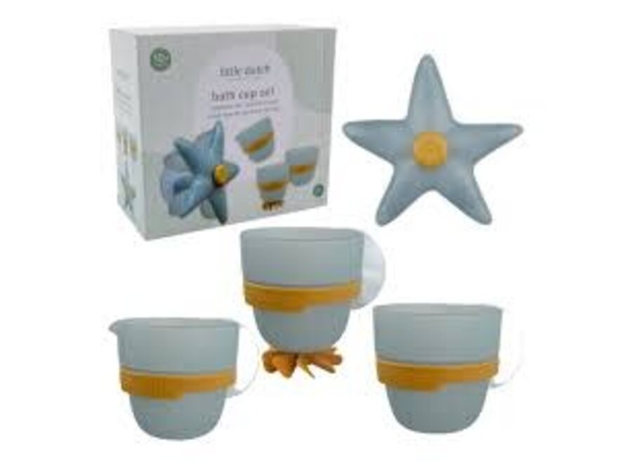 Little Dutch Badwand bekers zeester