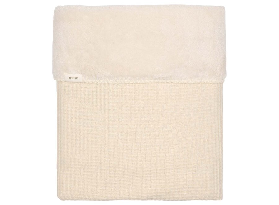 Wiegdeken teddy Malaga warm white, 75x100