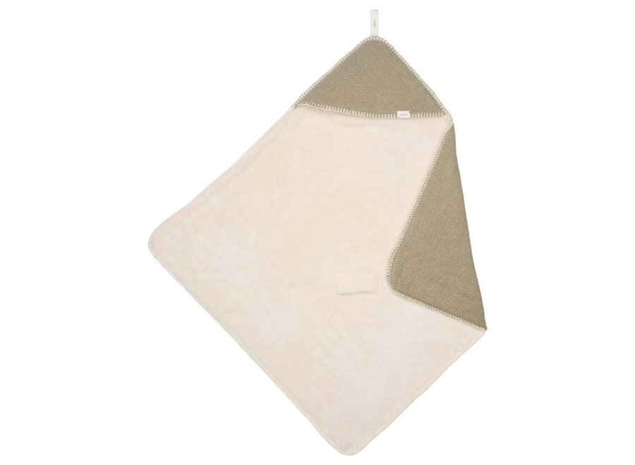 Omslagdoek teddy Montreal moss, 100x100