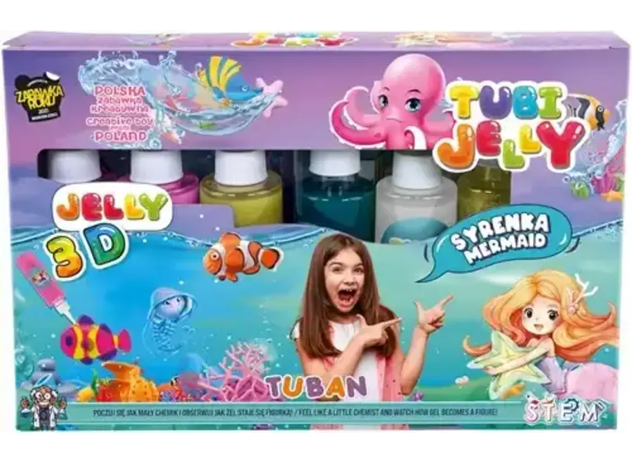 Tubi Jelly Set With 6 Colors – Mermaid