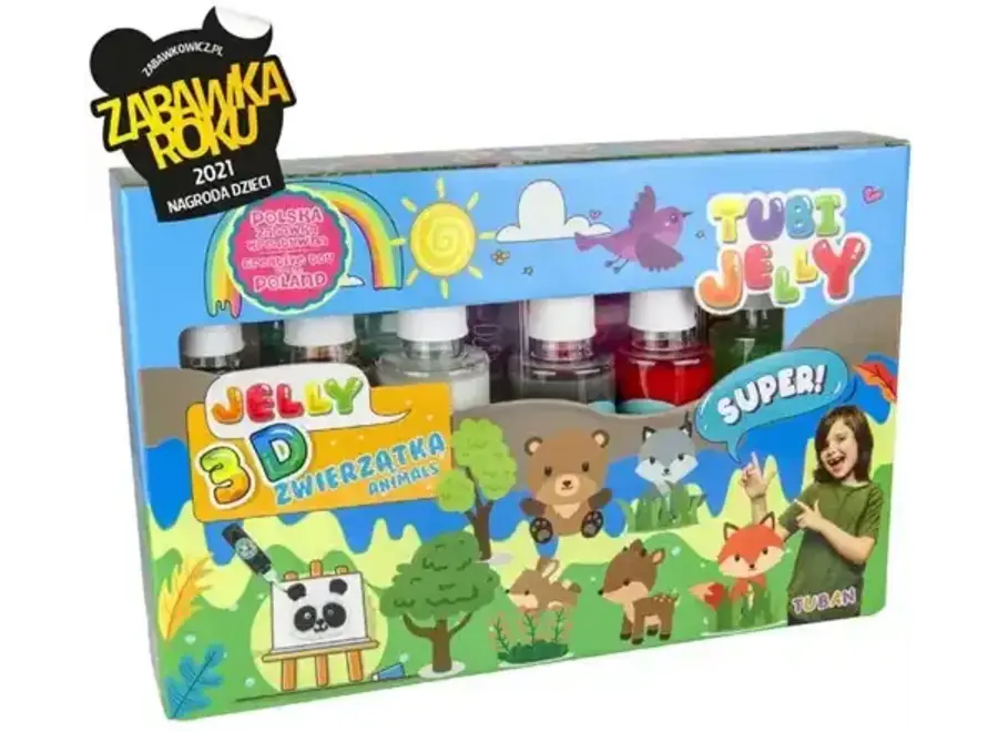 Tubi Jelly Set With 6 Colors – Animals