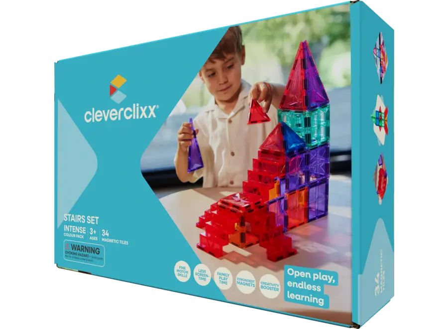 Stairs Set Intense | 34 Pieces - Magnetisch speelgoed