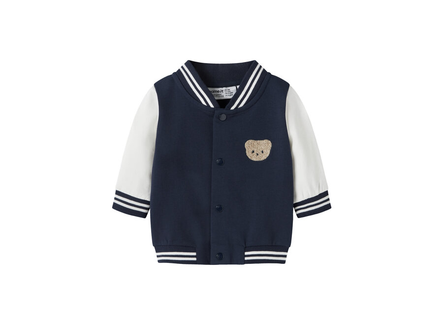 Robinson Sweat Cardigan Bru - Navy blazer