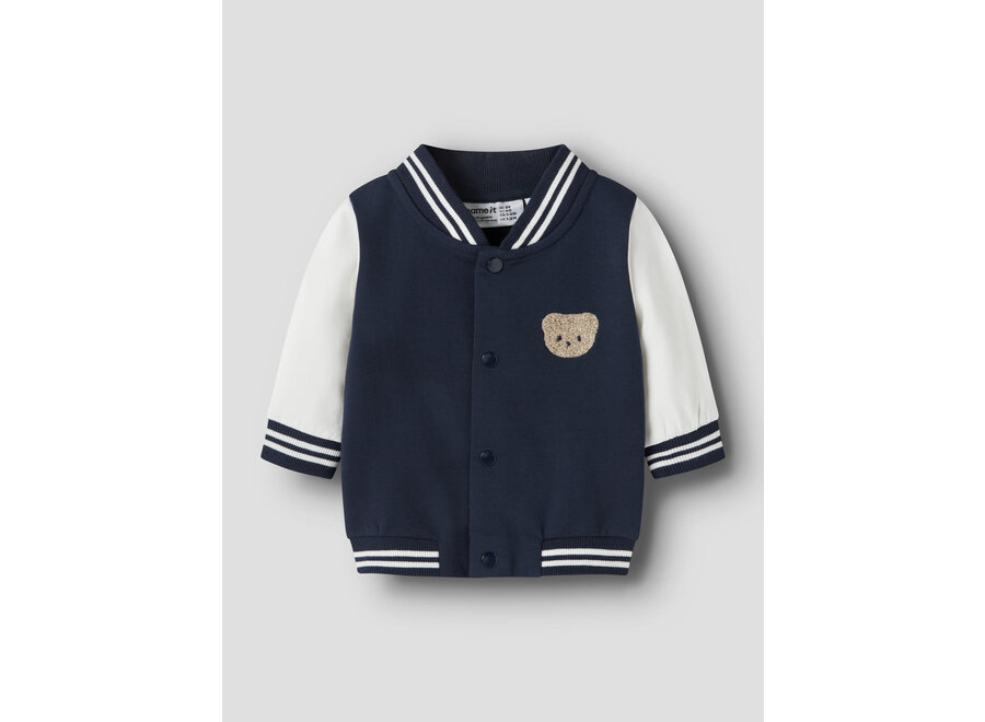 Robinson Sweat Cardigan Bru - Navy blazer