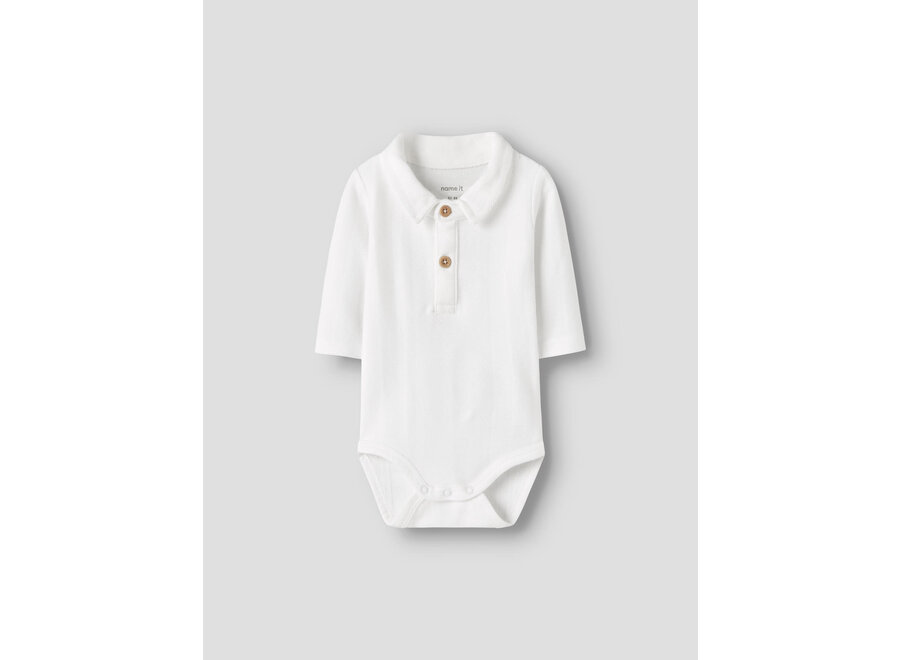 Romper Robo polo body - Bright White