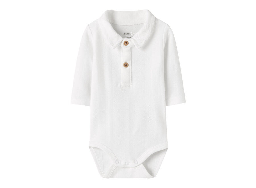 Romper Robo polo body - Bright White