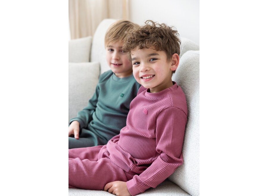Wafelpyjama - Family Limited Edition - Sea Green | Zeegroen