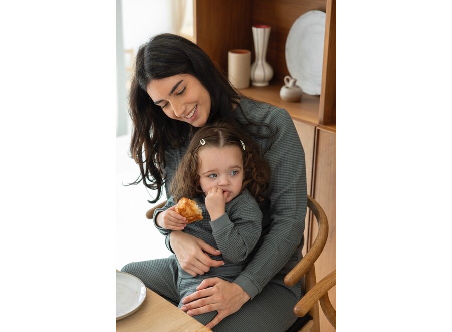 Wafelpyjama - Family Limited Edition - Sea Green | Zeegroen