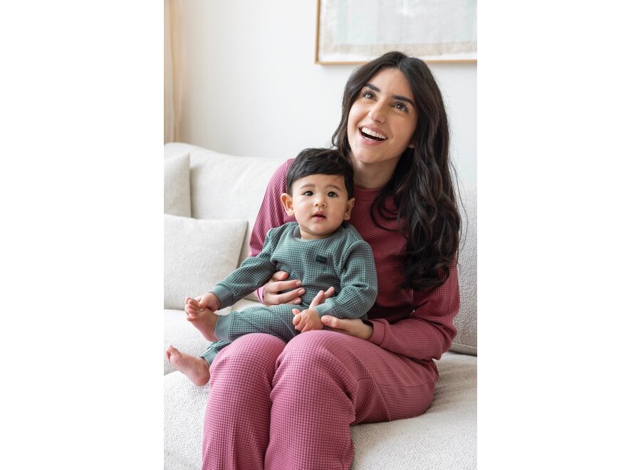 Wafelpyjama - Family Limited Edition - Sea Green | Zeegroen