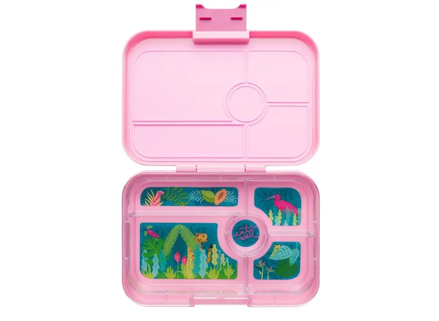 Yumbox Tapas XL 5-vakken - Capri Pink / Jungle Pastel tray 5 vakken