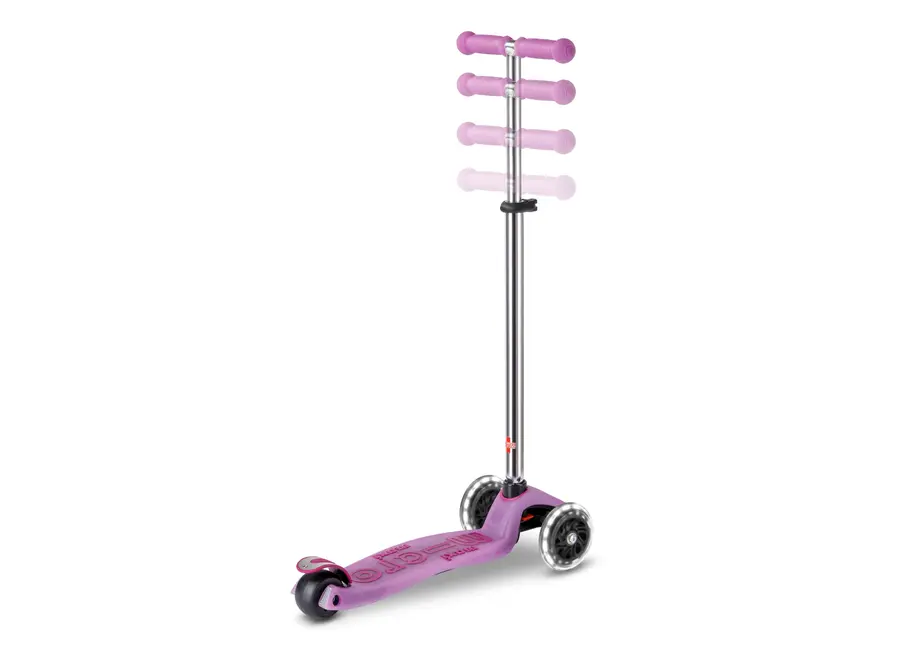 Maxi Micro step Deluxe Glow LED Plus - Lumineus Paars