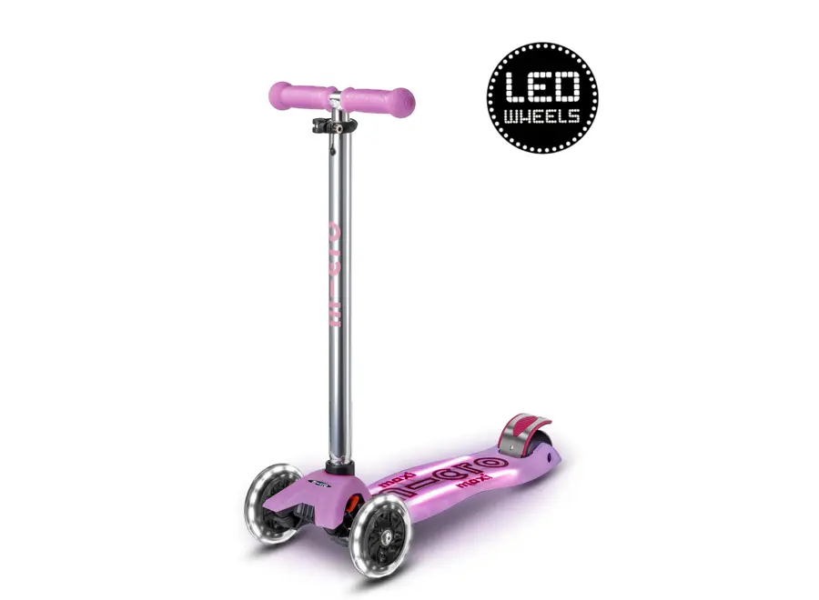 Maxi Micro step Deluxe Glow LED Plus - Lumineus Paars
