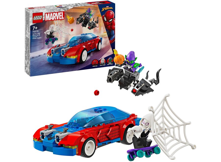 Lego - Marvel Spider-Man racewagen en Venom Green Goblin