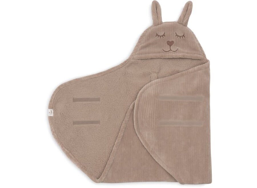 Wikkeldeken Bunny Cloudy Rib Milky Coffee