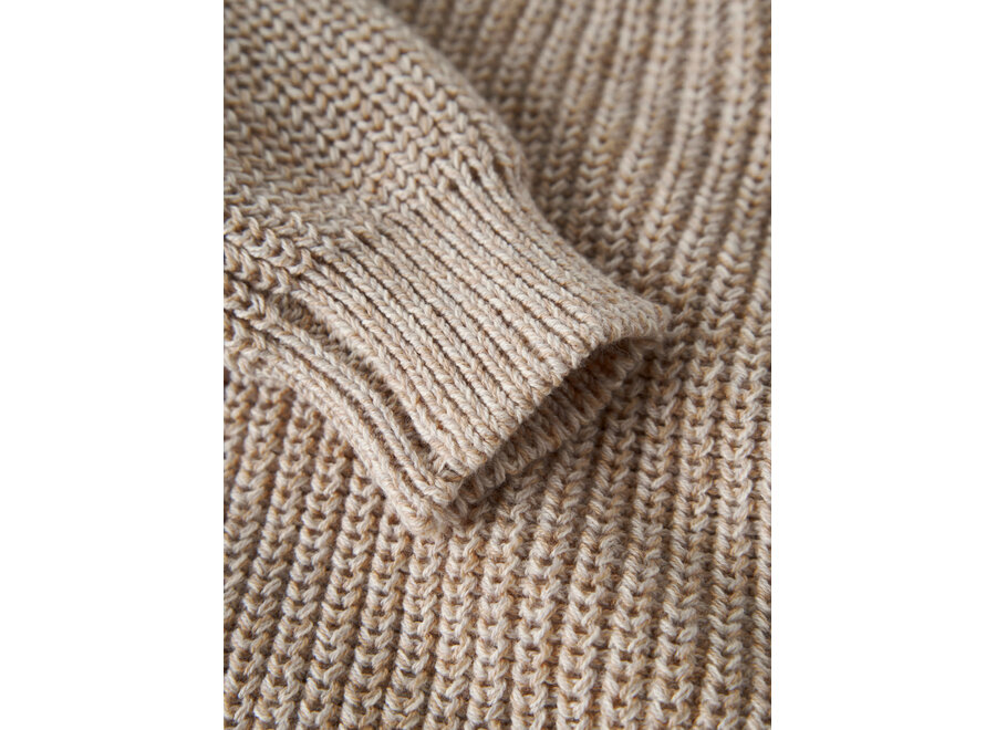 Trui knit Rokko - Oxford tan