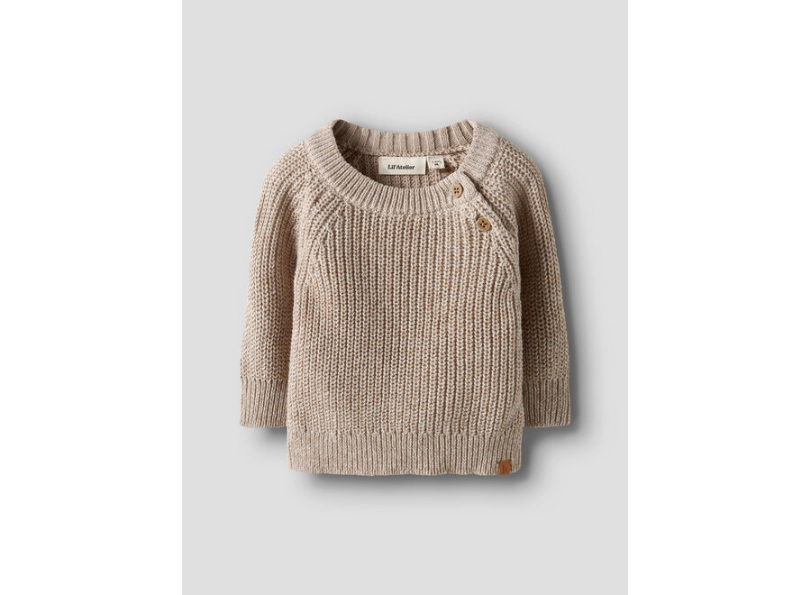 Trui knit Rokko - Oxford tan