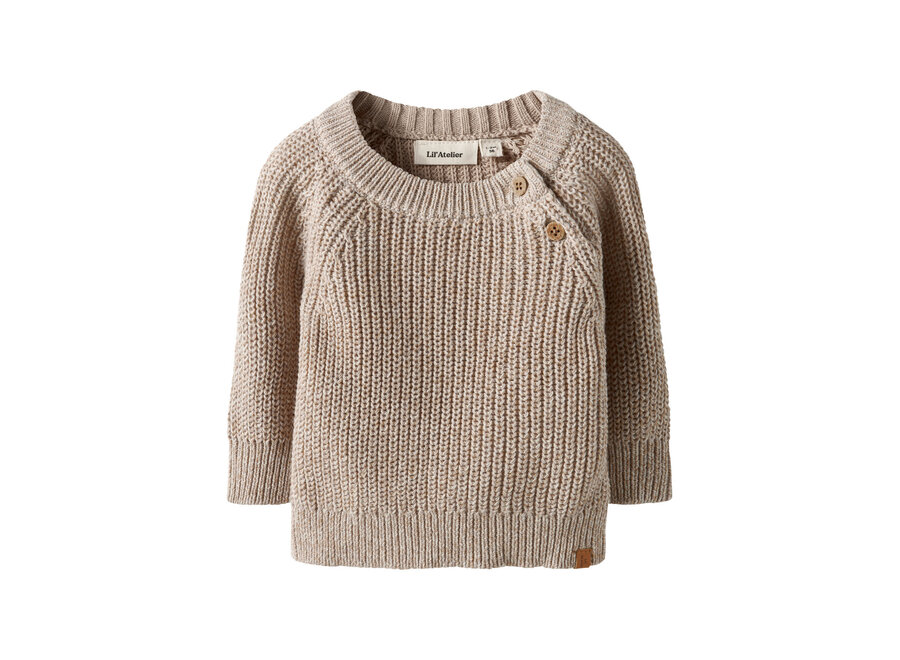 Trui knit Rokko - Oxford tan