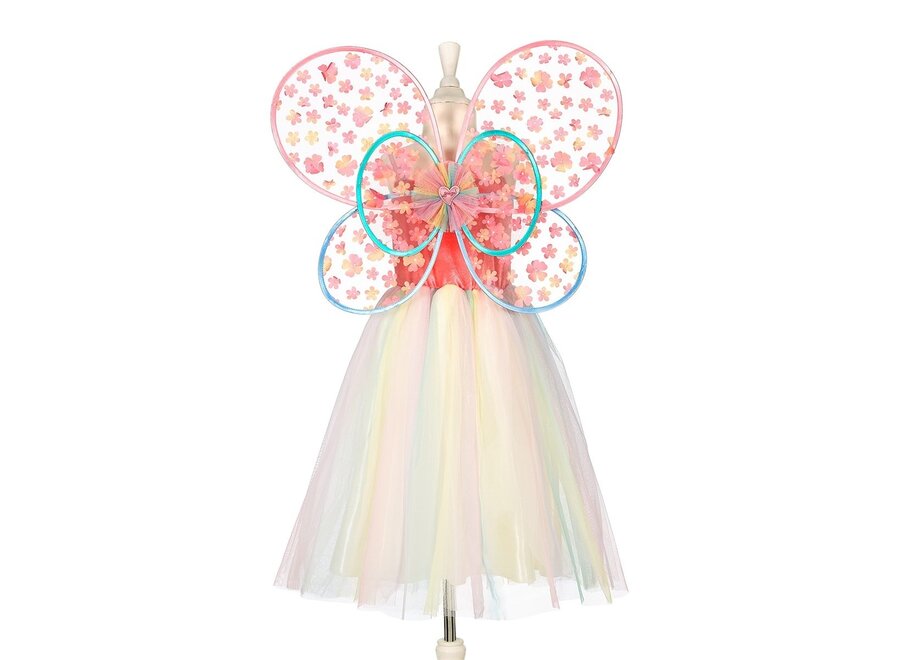 Flora jurk + vleugels, 3-4 jaar, 98-104 cm (1 set)