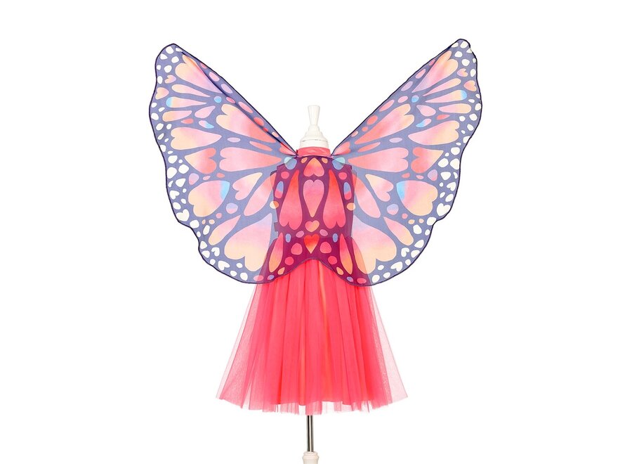 Papillon jurk + vleugels, 3-4 jaar, 98-104 cm (1 set)