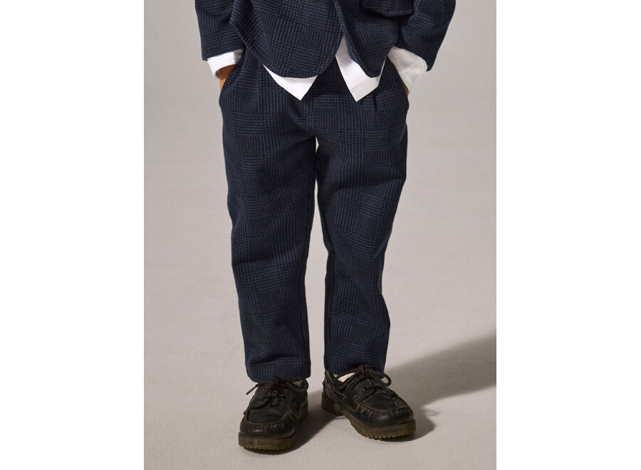 Broek Robino Navy blazer Check