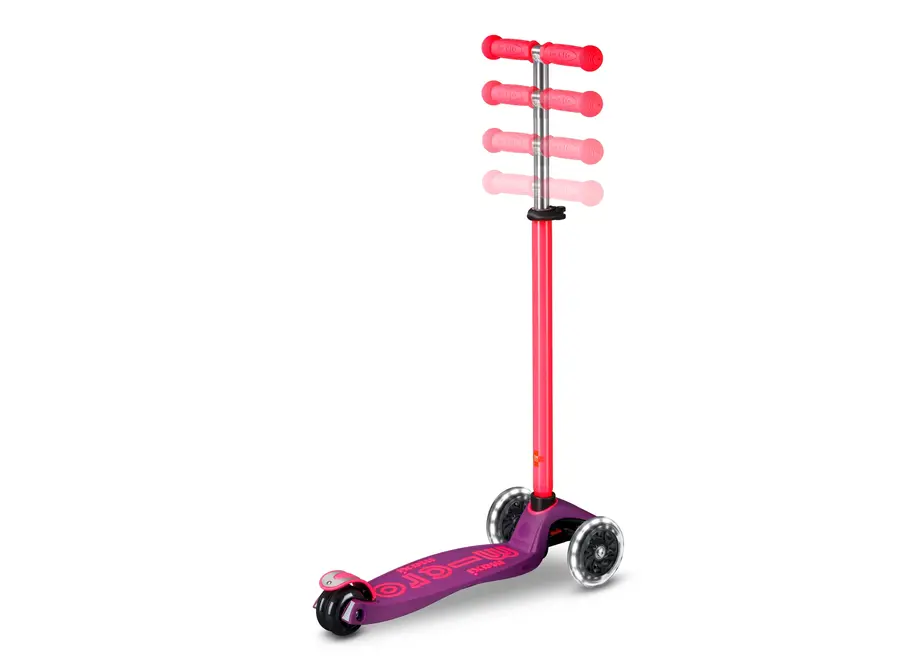 Maxi Micro step Deluxe LED paars roze neon