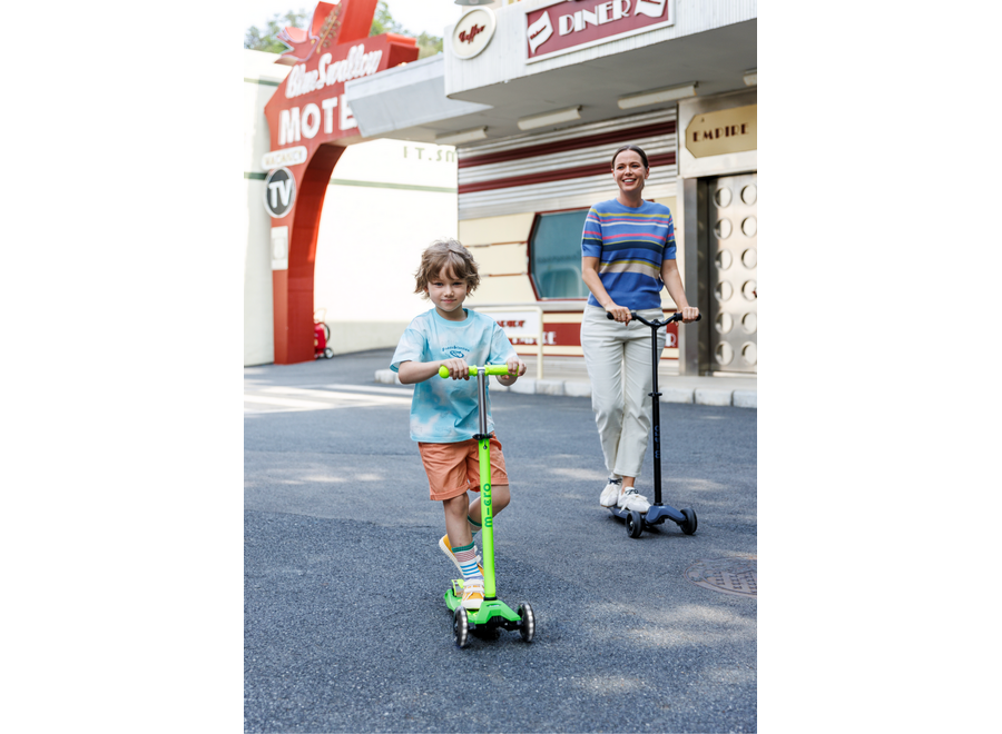 Maxi Micro Deluxe LED groen/geel neon