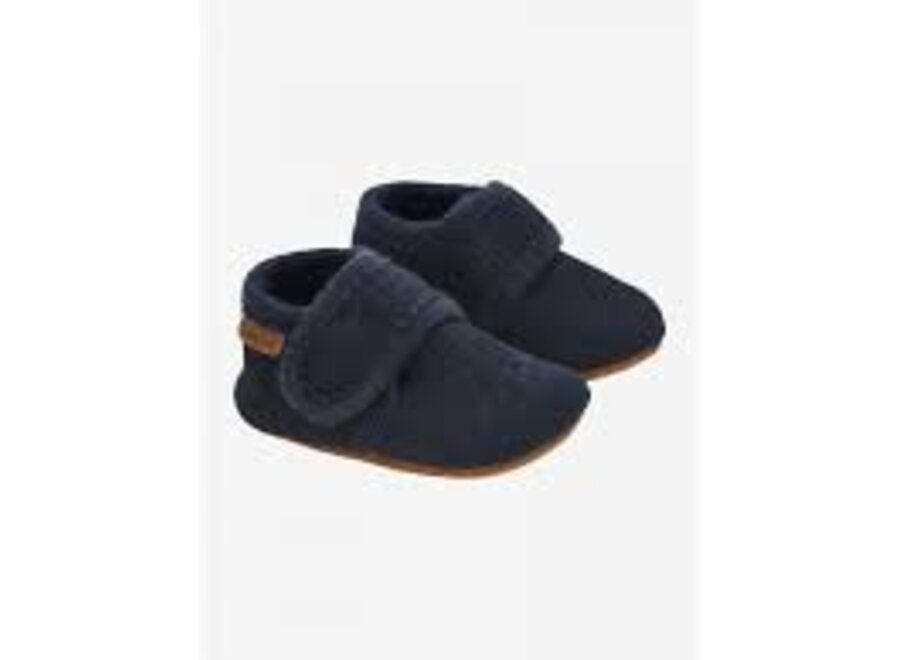 Baby wool slippers - Navy