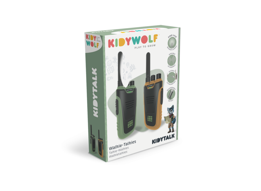 KIDYTALK Walkie talkies groen- oranje