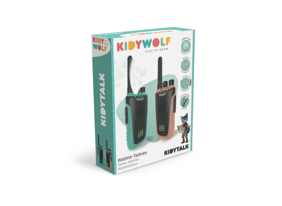 KIDYTALK Walkie talkies nude-cyaan