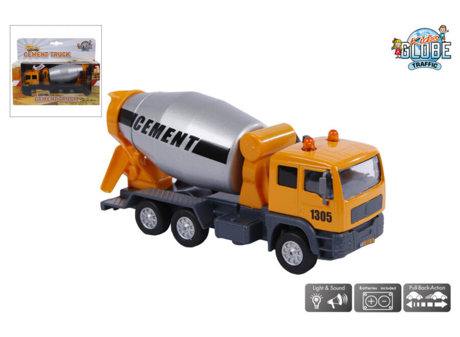 Cementwagen met licht en geluid
