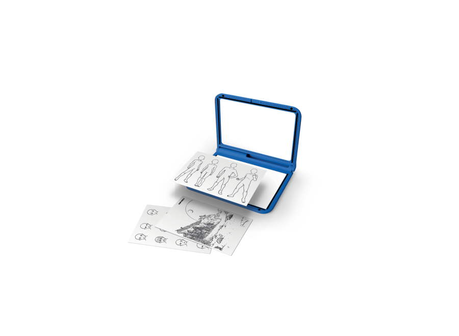 KIDYDRAW-PRO mobiele en lichtgevende tablet blauw