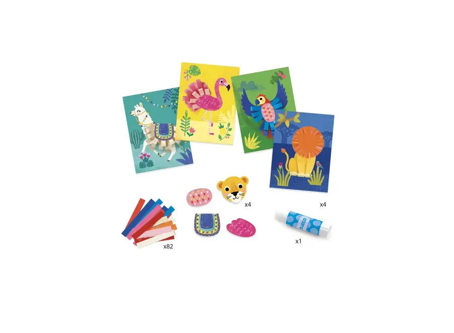 Knutselset collage - Plakken small loops