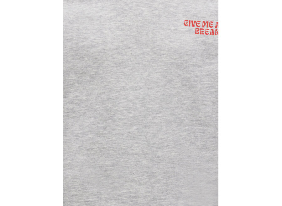 Trui Camine L/S oversize o-neck - Light grey melange