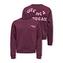 Trui Camine L/S oversize O-Neck - Mauve wine