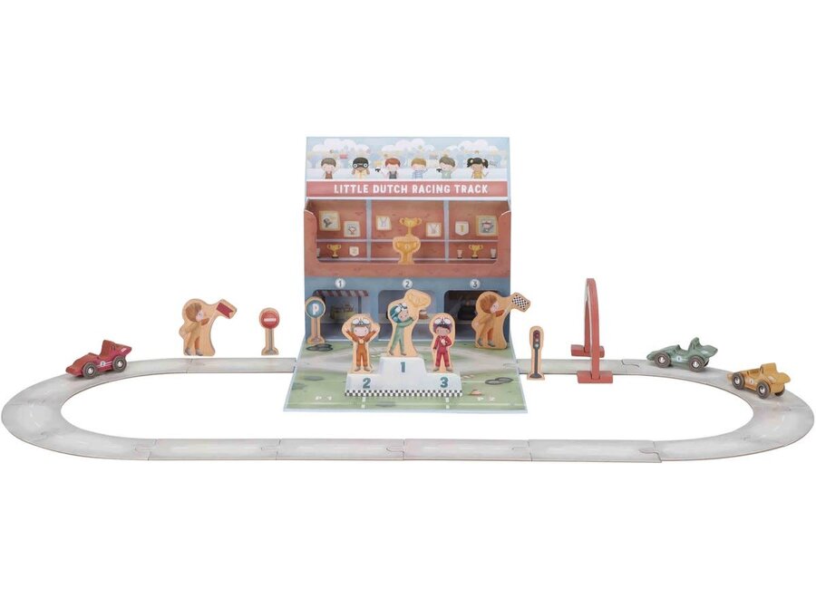 Speelkoffer met racebaan FSC