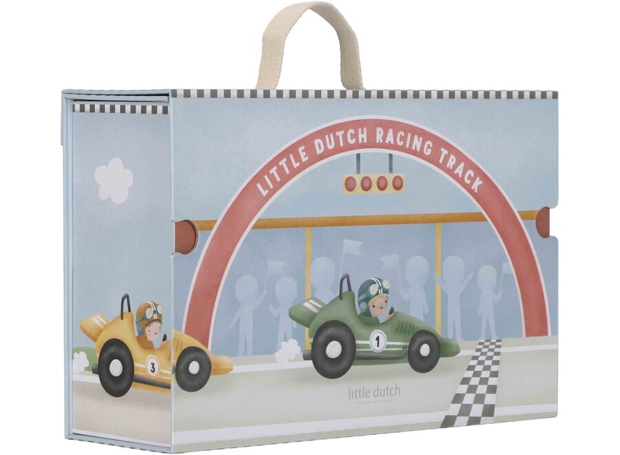 Speelkoffer met racebaan FSC
