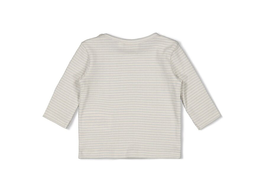 Longsleeve rib met streep - The Magic is in You Blauw