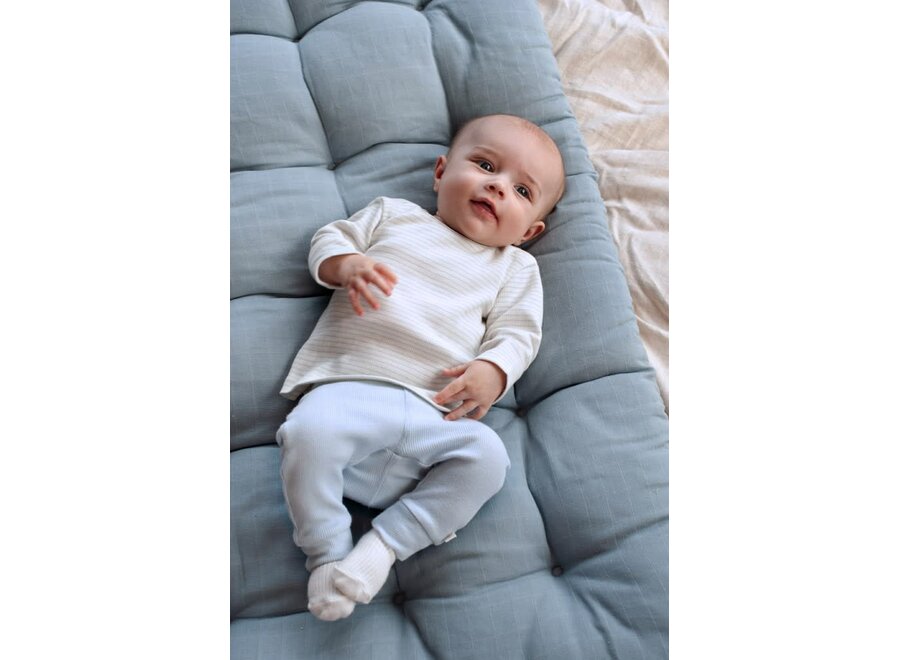 Longsleeve rib met streep - The Magic is in You Blauw