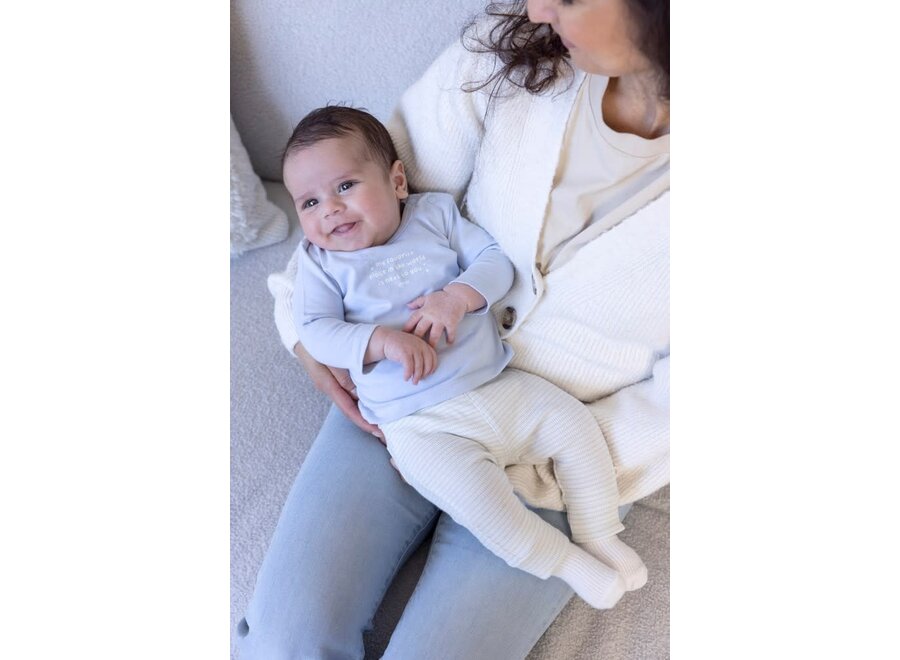 Broek rib met streep - The Magic is in You Blauw