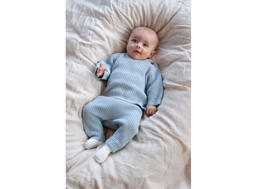 Broek gebreid - The Magic is in You Blauw