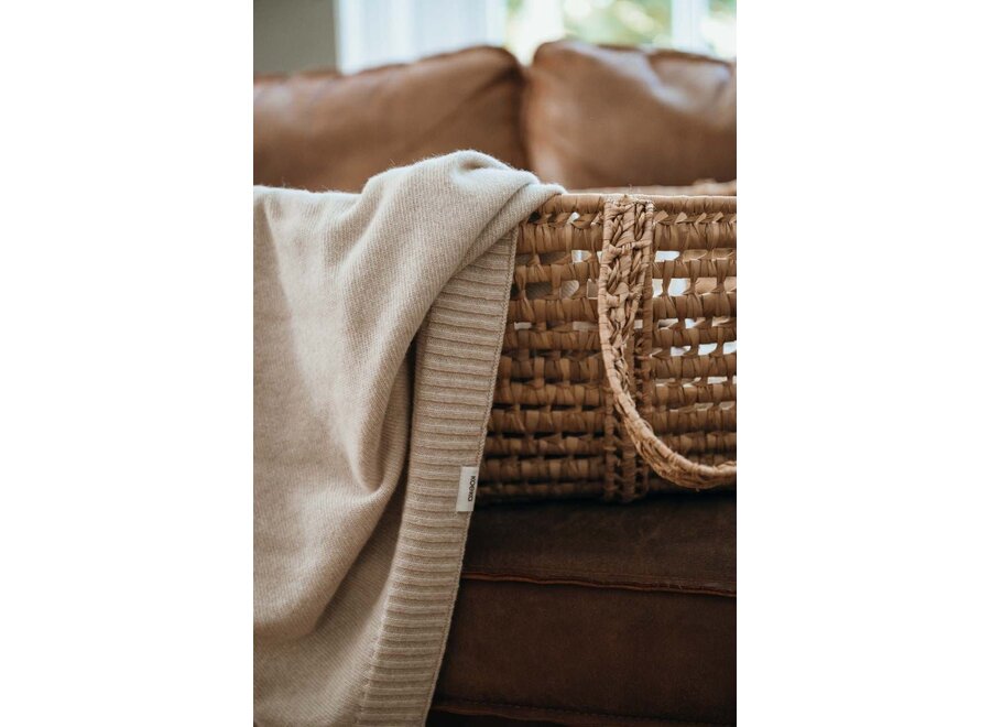 Wiegdeken Premium Wool Beja warm white
