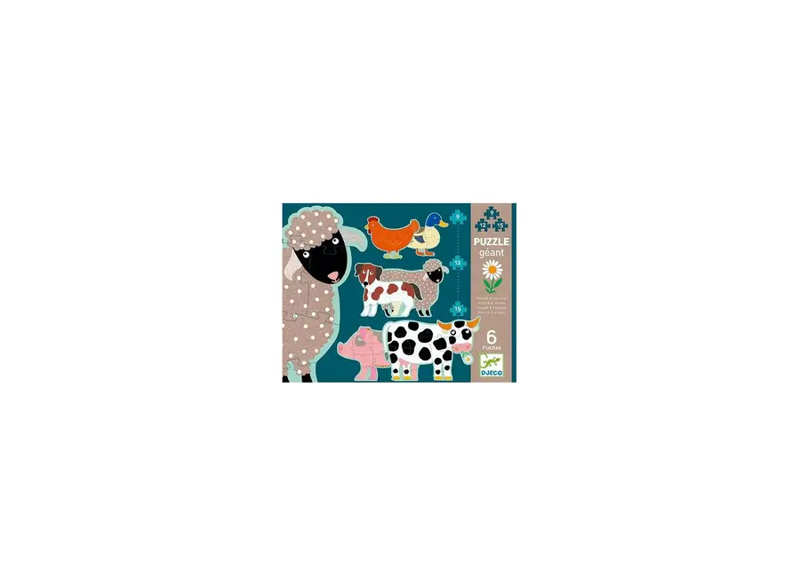 Set van 6 puzzels Honore & friends