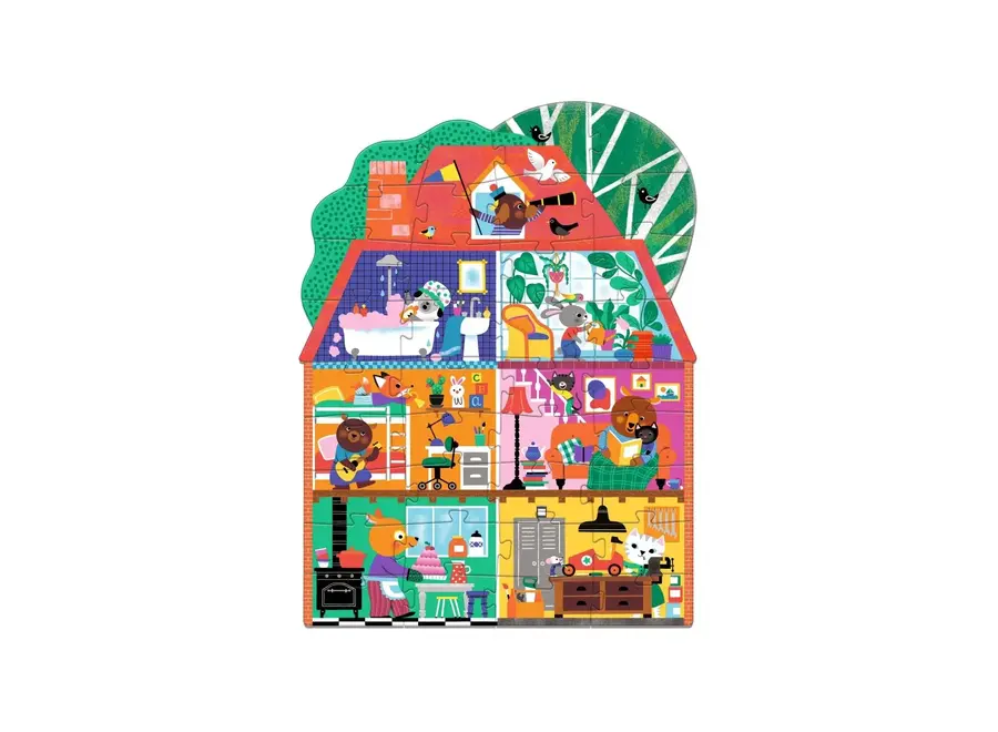 GIANT PUZZLE - The Little Buddies' House - 36 pcs